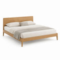 Letto matrimoniale rettangolare in rovere naturale 160 x 200 cm
